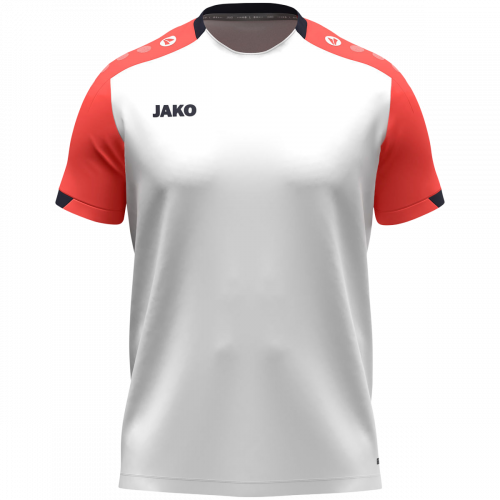 Jako Dynamic majica kratkih rukava — bijela/koraljna/tamno plava_EliteSport