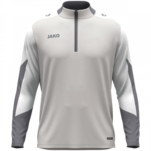 Jako Dynamic ziptop majica dugih rukava – svijetlo siva_EliteSport