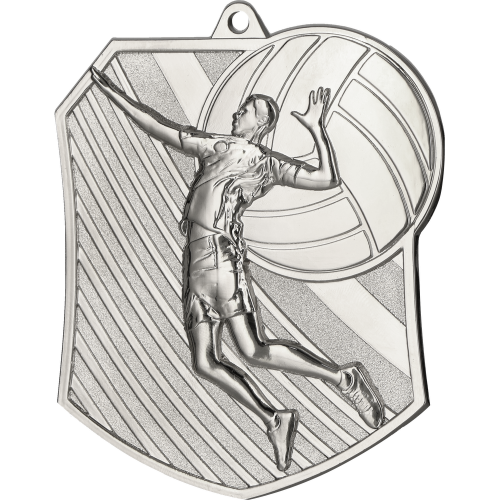 Odbojkaška medalja Spikera s motivom igrača i lopte 79x67mm_EliteSport