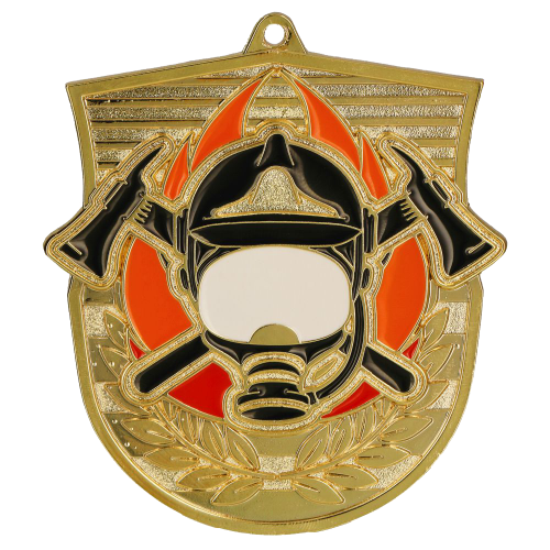 Vatrogasna medalja Ignis s motivom kacige i sjekira 79x75mm_EliteSport