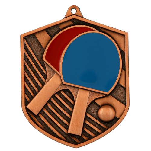 Stolnoteniska medalja Spinova s motivom reketa i loptice 80x64mm_EliteSport