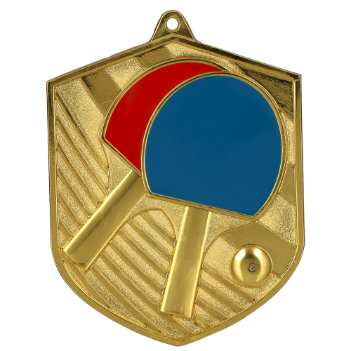 Stolnoteniska medalja Spinova s motivom reketa i loptice 80x64mm_EliteSport