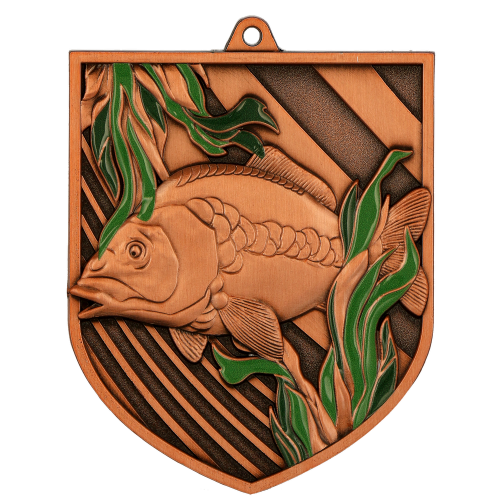 Ribolovna medalja Carpio s motivom šarana 80x65mm_EliteSport