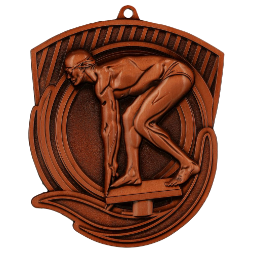 Plivačka medalja Nereus s motivom startnog skoka 79x62mm_EliteSport
