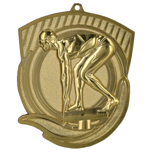 Plivačka medalja Nereus s motivom startnog skoka 79x62mm_EliteSport