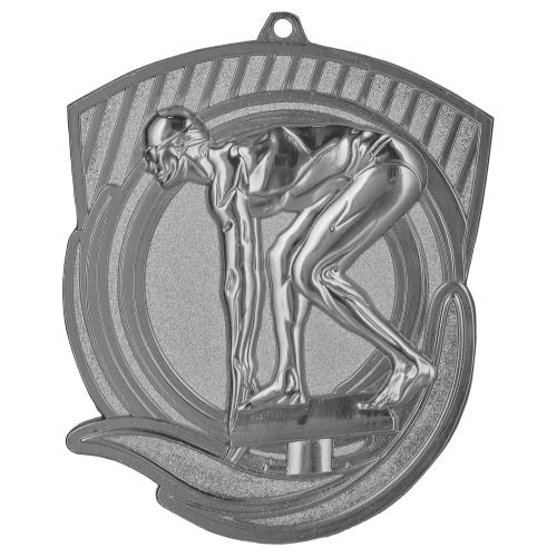 Plivačka medalja Nereus s motivom startnog skoka 79x62mm_EliteSport