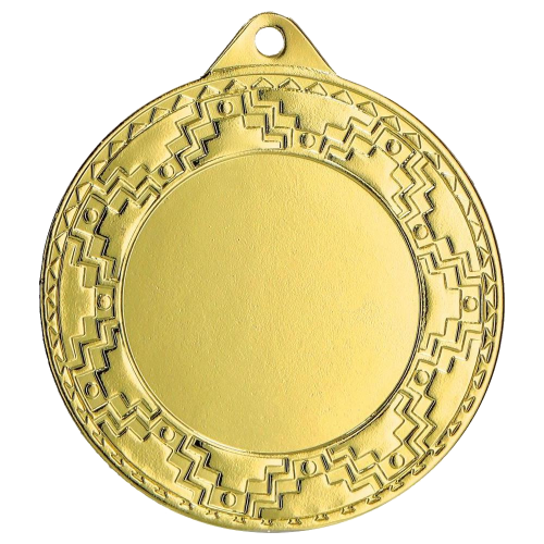 Metalna medalja Vectra s geometrijskim rubom 40mm_EliteSport