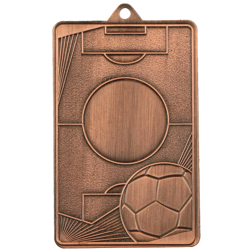 Nogometna medalja Arena s motivom terena i lopte 70x45mm_EliteSport
