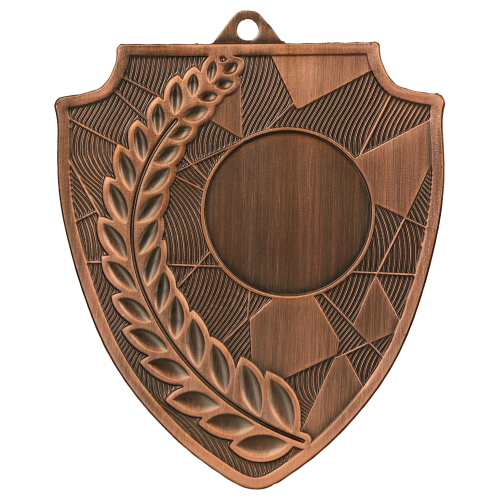 Metalna medalja Scudo s lovorovim motivom 70x60mm_EliteSport