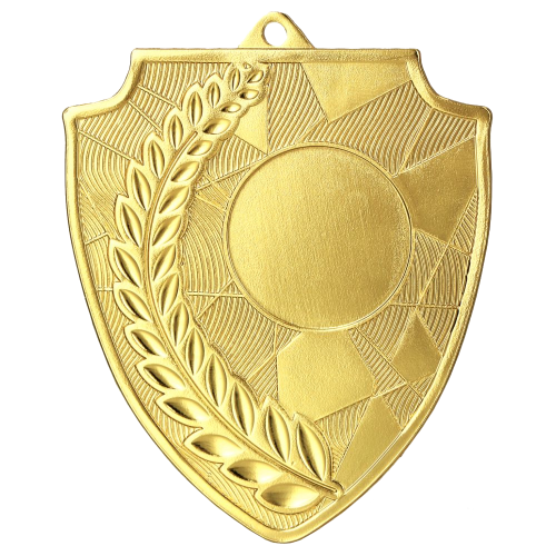 Metalna medalja Scudo s lovorovim motivom 70x60mm_EliteSport