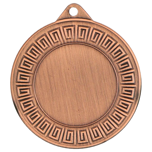 Metalna medalja Meandra s ornamentiranim rubom 40mm_EliteSport
