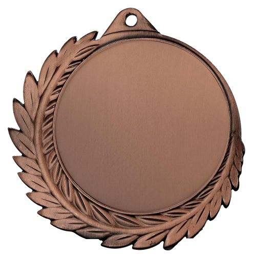 Metalna medalja Laurevia s lovorovim vijencem 70mm_EliteSport