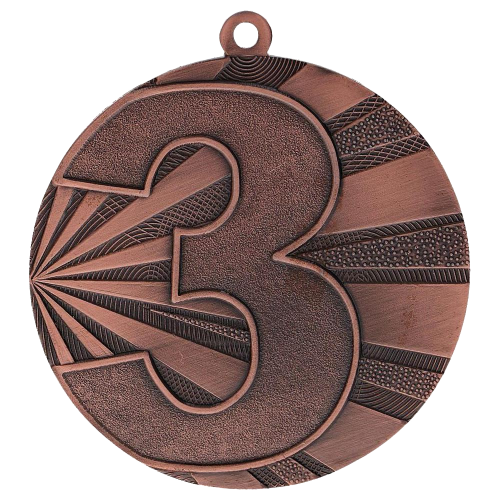 Metalna medalja Trionfo s oznakom plasmana 70mm_EliteSport