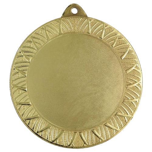 Metalna medalja Ornata s geometrijskim rubom 70mm_EliteSport
