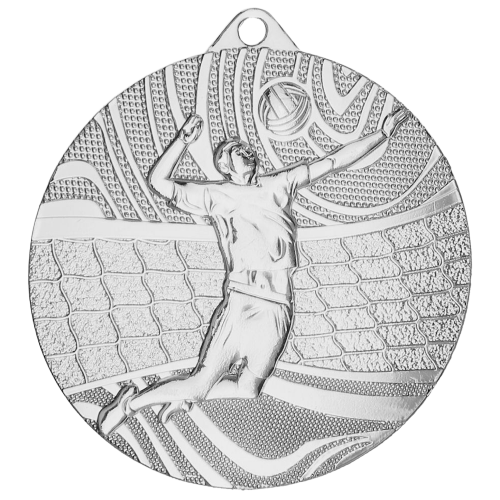 Odbojkaška medalja Poen s motivom igrača na mreži 50mm_EliteSport
