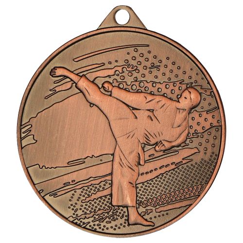 Medalja Kensei za borilačke sportove s motivom borca 45mm_EliteSport