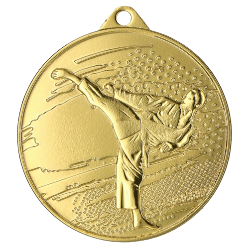 Medalja Kensei za borilačke sportove s motivom borca 45mm_EliteSport