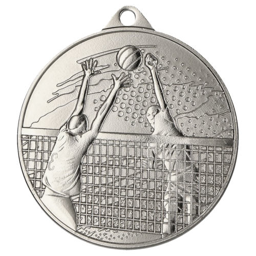 Odbojkaška medalja Volleyra s motivom igrača na mreži 45mm_EliteSport