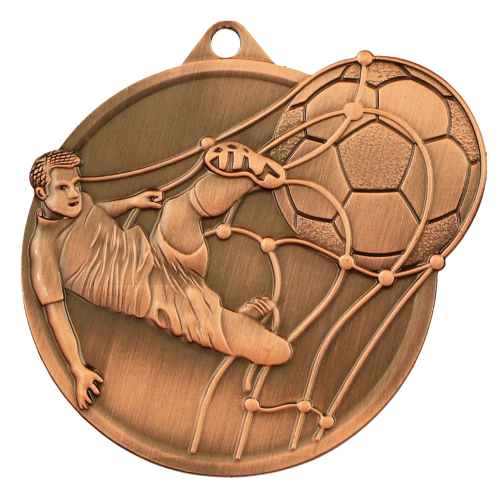 Nogometna medalja Guardia s motivom vratara i lopte 60x50mm_EliteSport