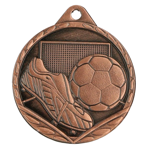 Nogometna medalja Goalis s motivom lopte i gola 32mm_EliteSport
