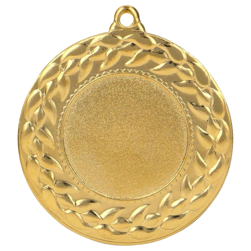 Metalna medalja Nobilis s lovorovim vijencem 45mm_EliteSport