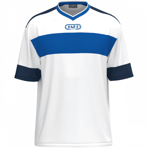 Jako Club 92 dres kratkih rukava — bijela/plava_EliteSport