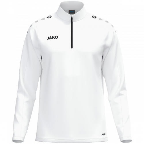 Jako One ziptop majica dugih rukava – bijela_EliteSport