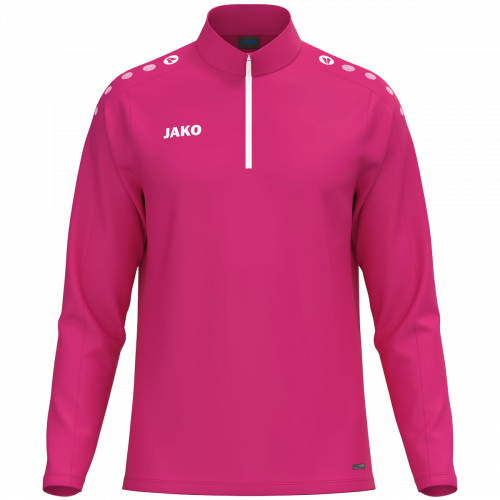 Jako One ziptop majica dugih rukava – žarko roza_EliteSport