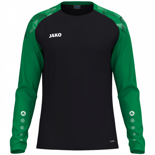 Jako Sonic majica dugih rukava — crna/zelena_EliteSport