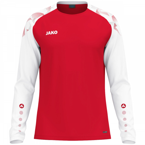 Jako Sonic majica dugih rukava — crvena/bijela_EliteSport
