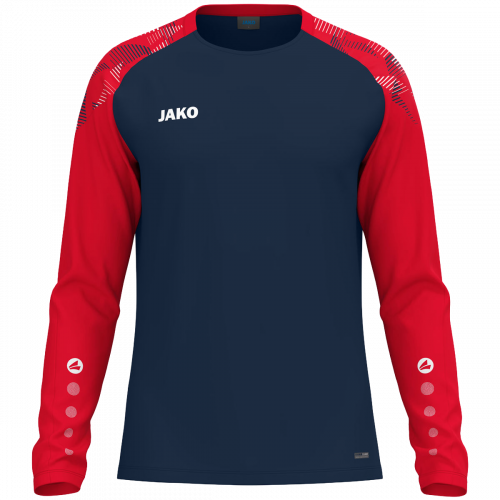 Jako Sonic majica dugih rukava — tamno mornarsko plava/crvena_EliteSport