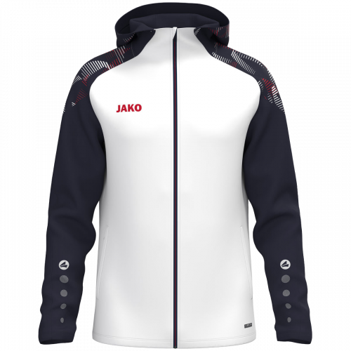 Jako Sonic jakna s kapuljačom – bijela/tamno plava_EliteSport