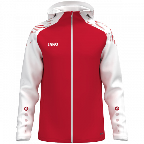 Jako Sonic jakna s kapuljačom – crvena/bijela_EliteSport
