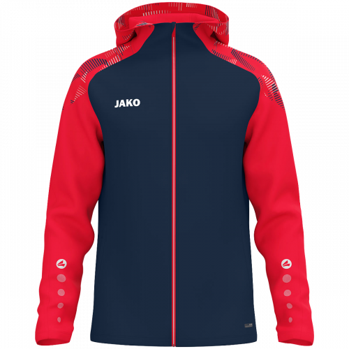Jako Sonic jakna s kapuljačom – crvena/tamno mornarsko plava_EliteSport
