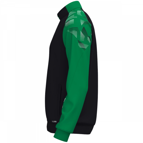 Jako Sonic poliester jakna – crna/zelena_EliteSport