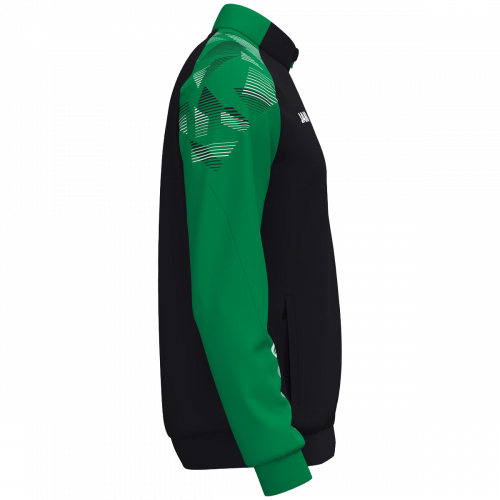 Jako Sonic poliester jakna – crna/zelena_EliteSport