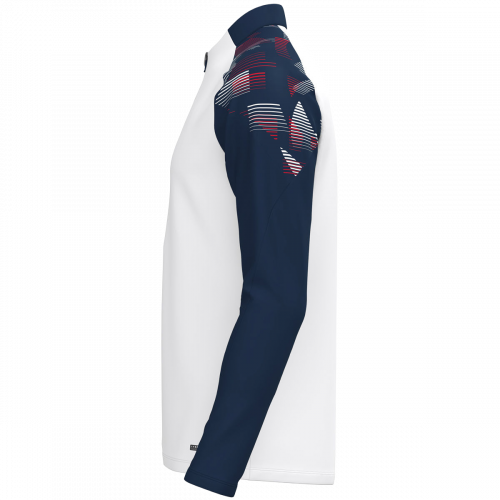 Jako Sonic ziptop majica dugih rukava – bijela/tamno plava_EliteSport