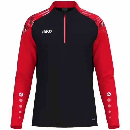 Jako Sonic ziptop majica dugih rukava – crna/crvena_EliteSport