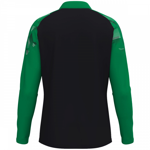 Jako Sonic ziptop majica dugih rukava – crna/zelena_EliteSport