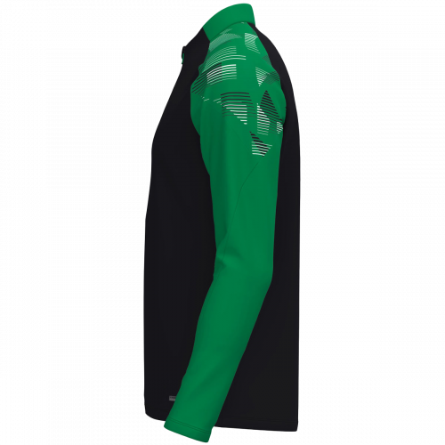 Jako Sonic ziptop majica dugih rukava – crna/zelena_EliteSport