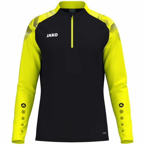 Jako Sonic ziptop majica dugih rukava – crna/žuta_EliteSport