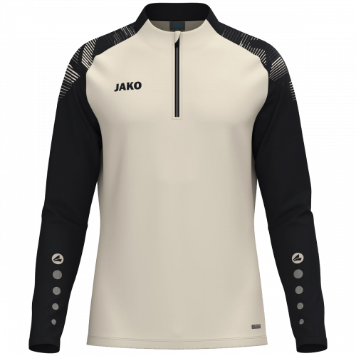 Jako Sonic ziptop majica dugih rukava – sivo bež_EliteSport