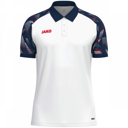 Jako Sonic polo majica kratkih rukava – bijela/tamno plava_EliteSport