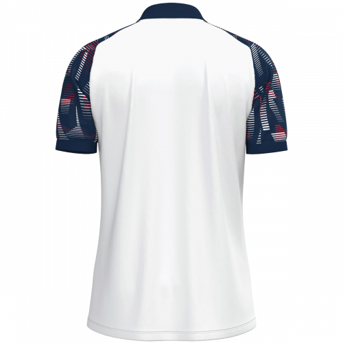 Jako Sonic polo majica kratkih rukava – bijela/tamno plava_EliteSport