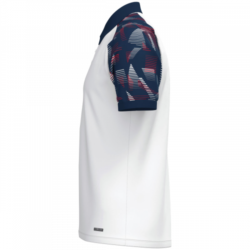 Jako Sonic polo majica kratkih rukava – bijela/tamno plava_EliteSport
