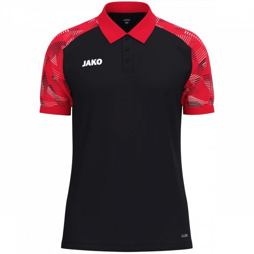 Jako Sonic polo majica kratkih rukava – crna/crvena_EliteSport
