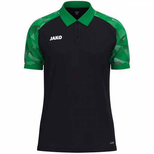 Jako Sonic polo majica kratkih rukava – crna/zelena_EliteSport