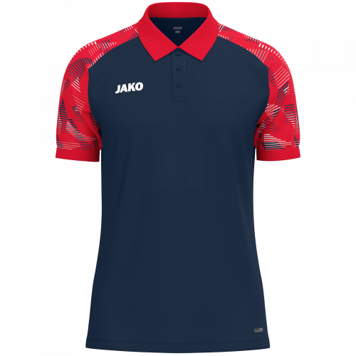 Jako Sonic polo majica kratkih rukava – tamno mornarsko plava/crvena_EliteSport