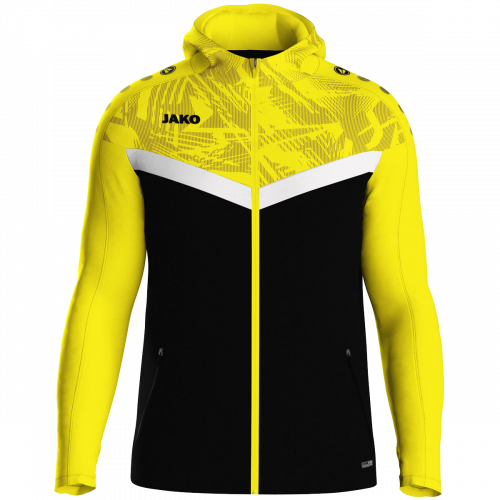 Jako Iconic jakna s kapuljačom – žuta/crna_EliteSport