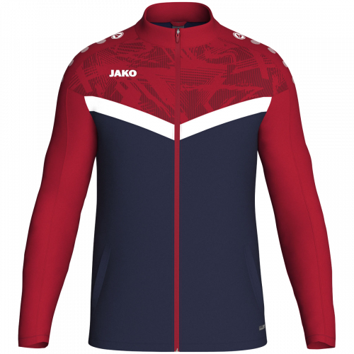 Jako iconic poliester jakna – tamno plava/tamno crvena_EliteSport